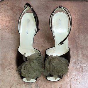 Helmut Lang open toe heels